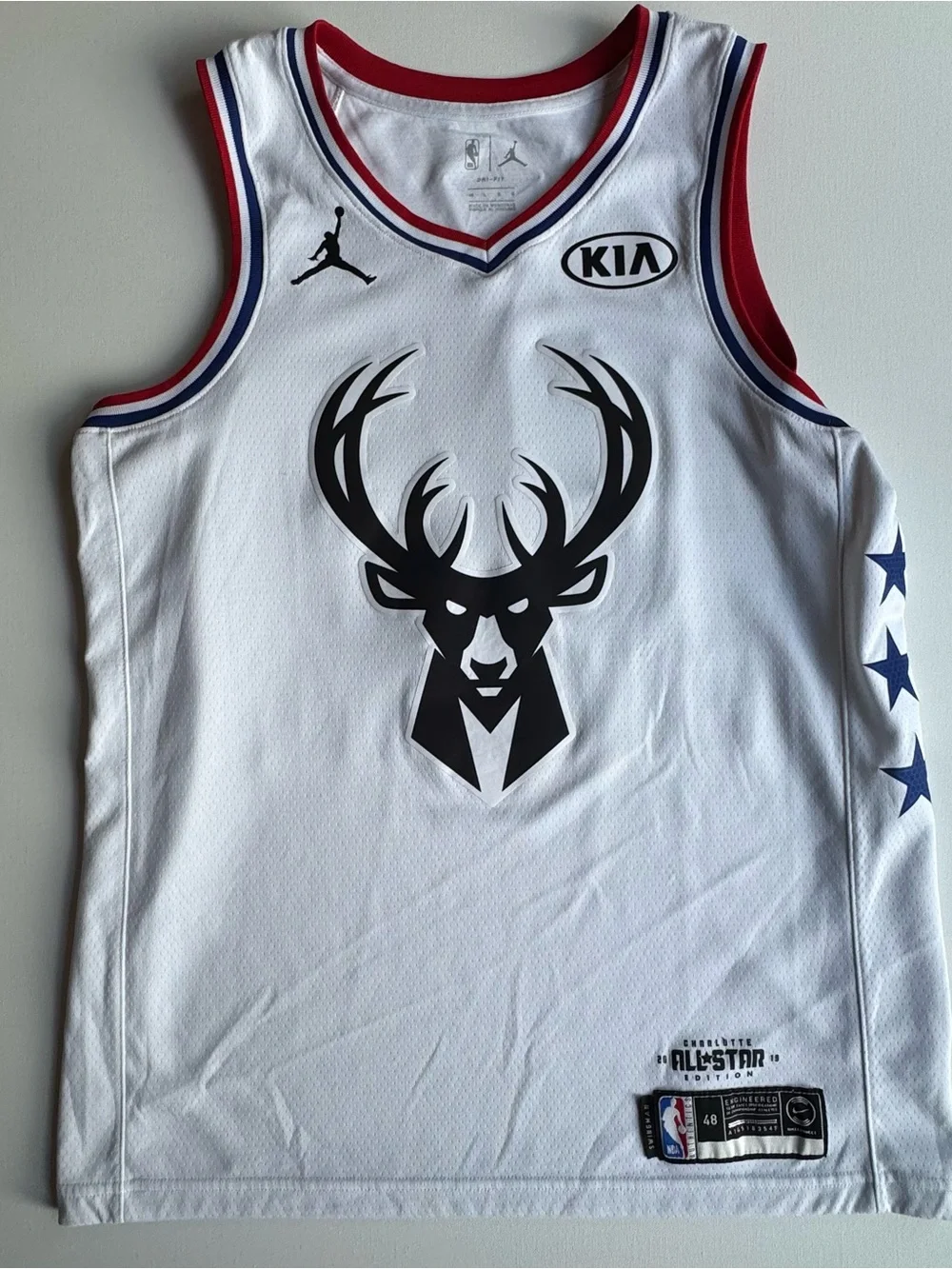Jordan White Milwaukee Bucks All-Star Swingman Jersey - Giannis Antetokounmpo